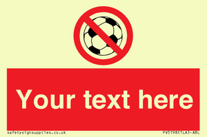 Custom No Ball Games Sign